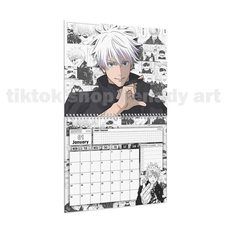 Calendario de pared 2026 estilo manga variado