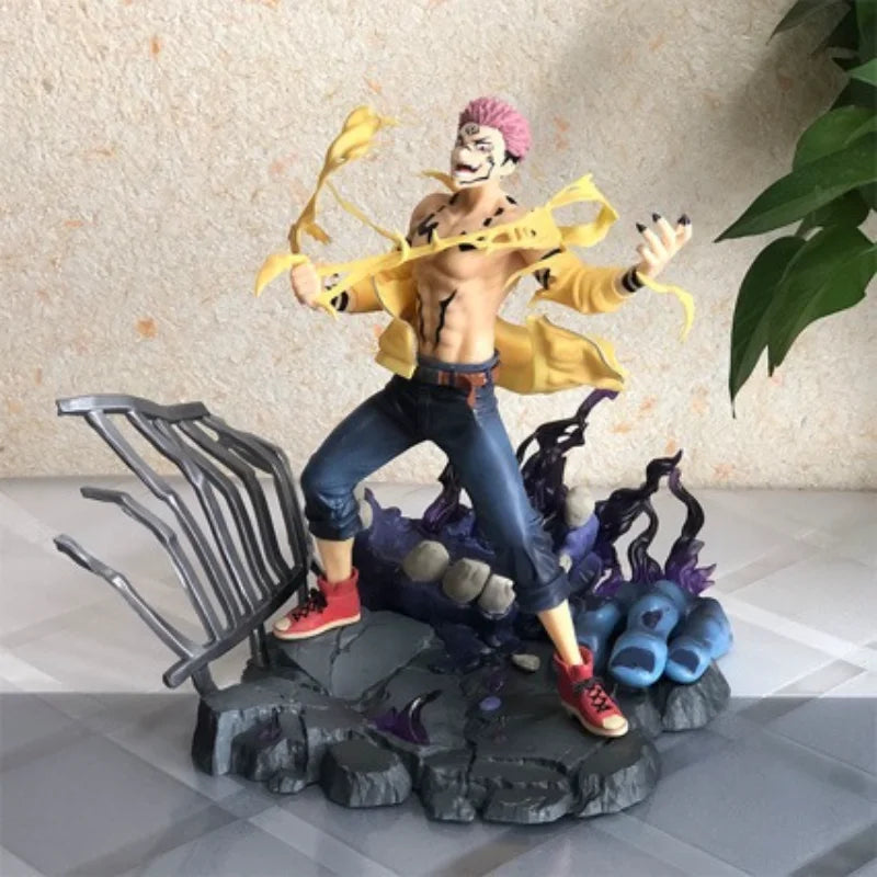 Jujutsu Kaisen Satoru Gojo Itadori Yuji and Ryomen Sukuna Anime Figure Model Statue Collection Desktop Decoration Ornament Toys